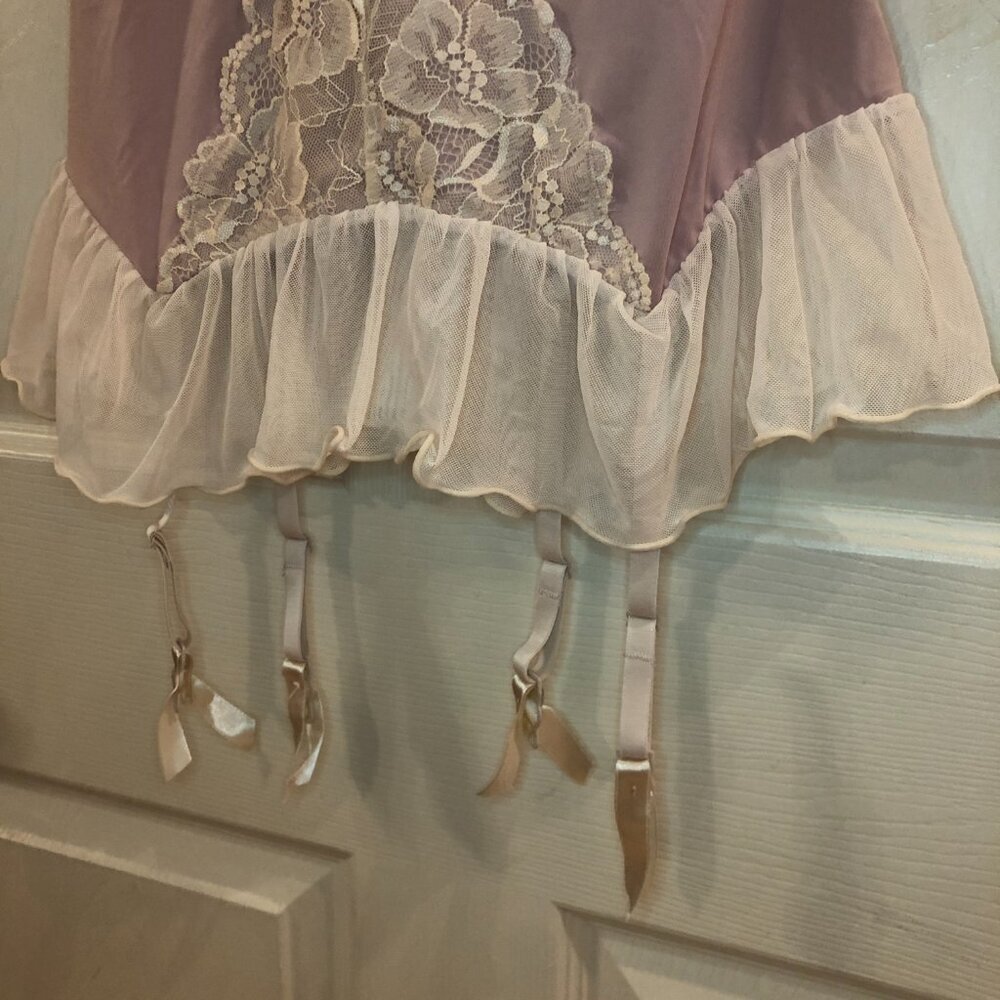 🔴 UNAVAILABLE 🔴  Lingerie Babydoll Lace Underwire Garter Boudoir Coquette - Picture 5 of 11